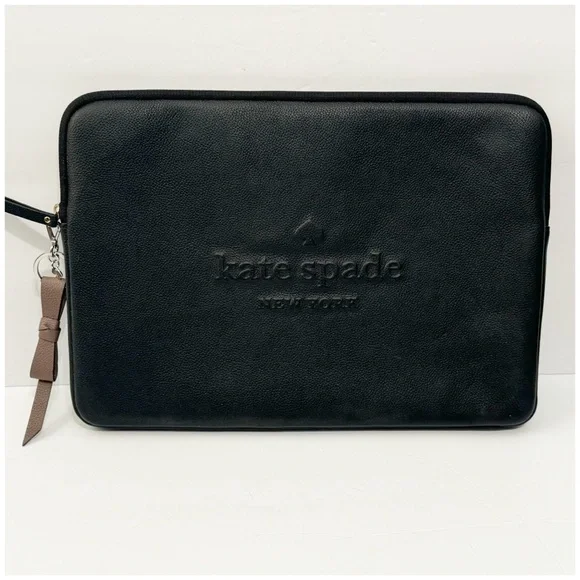 Kate spade black pebbled tablet case - Picture 1 of 6